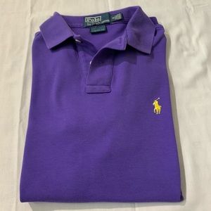 Ralph Lauren Custom Fit Purple Polo Small